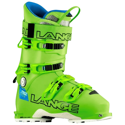 Green Ski Boot